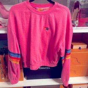 Hot pink Aviator nation sweatshirt- xsmall